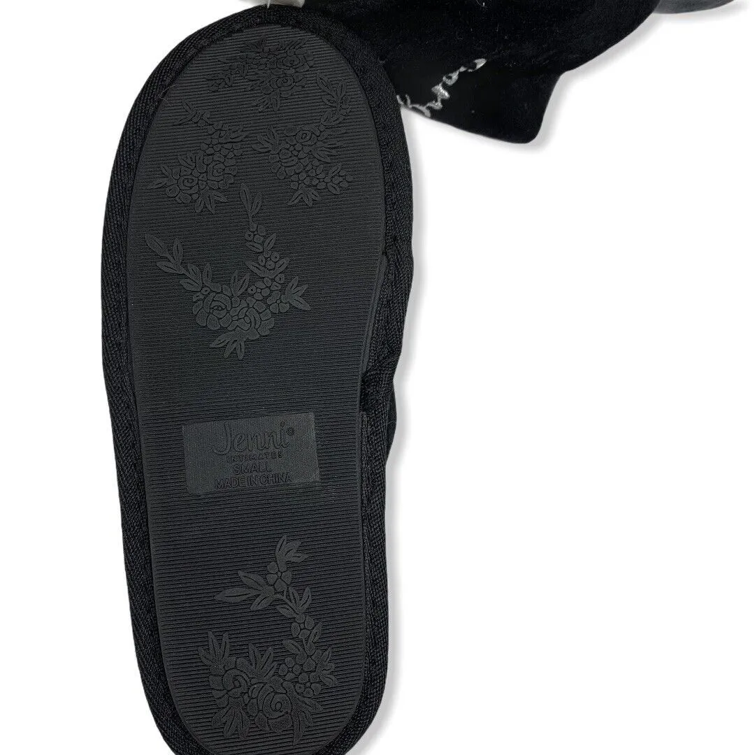 Jenni Intimates Black Hello Gorgeous Slide‎ Slipper Size 5 - Image 3
