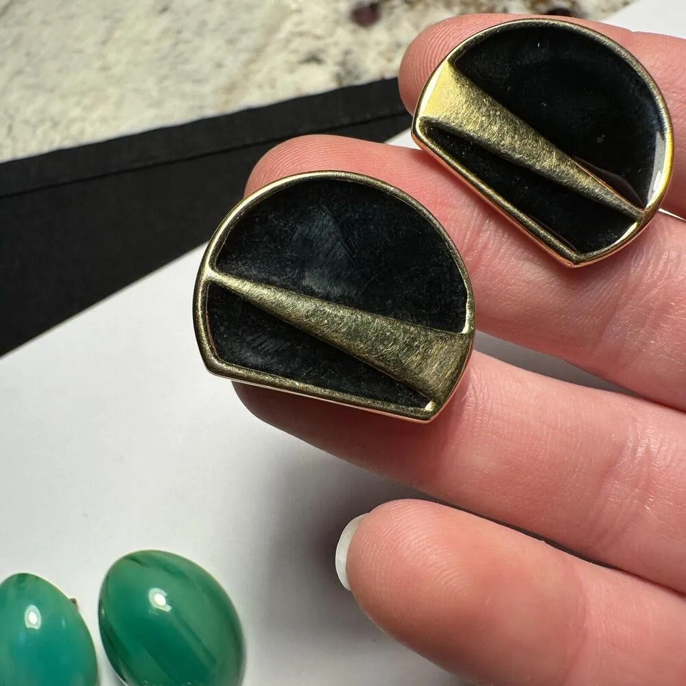 Lot Of 3 Vintage - Modern Clip on Clip-on Earrings 1 Monet - Image 5