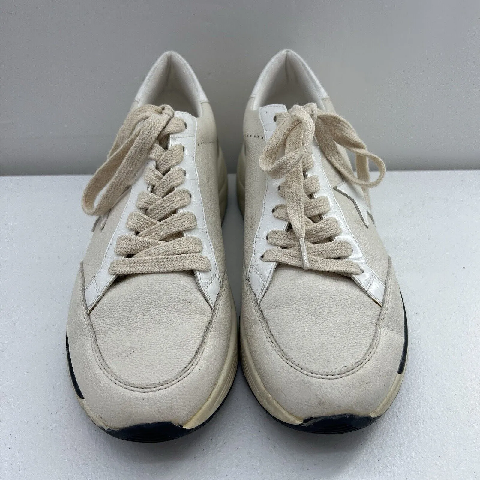 White Raven Size 7.5 Sneakers Fashion Style Tennis Shoes Star Women's Lace Up - Image 4