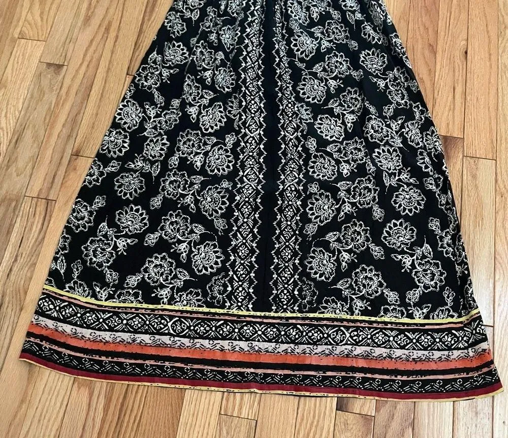 Angie Women's Printed Smocked Bodice with Halter Strap Maxi Dress. Size Small - Image 12