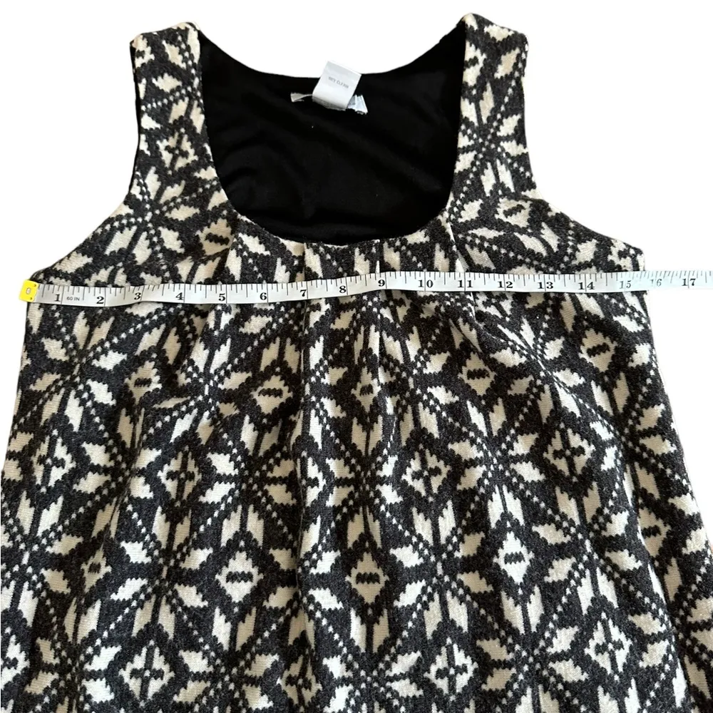 Grey Snowflake Holiday Dress Medium L - Image 4