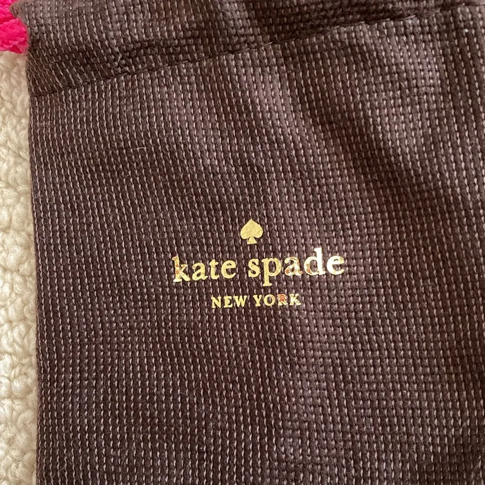 Kate Spade Mini Dust Bag Dusty Jewelry Holder Small 3.75” x 4.25” Like New - Image 2