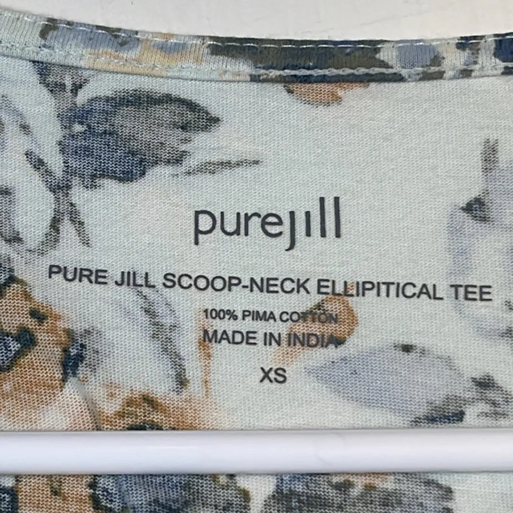 Purejill Pure Jill Scoop Neck Elliptical Shirt Blouse Size X - Image 5