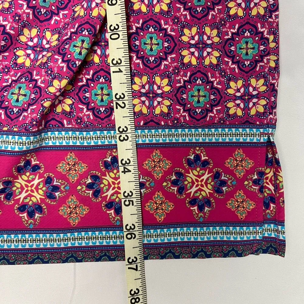 Coolibar Dress Womans Medium Pullover 3/4 Sleeve‎ Oceanside Tunic SPU 50+ Pink - Image 8