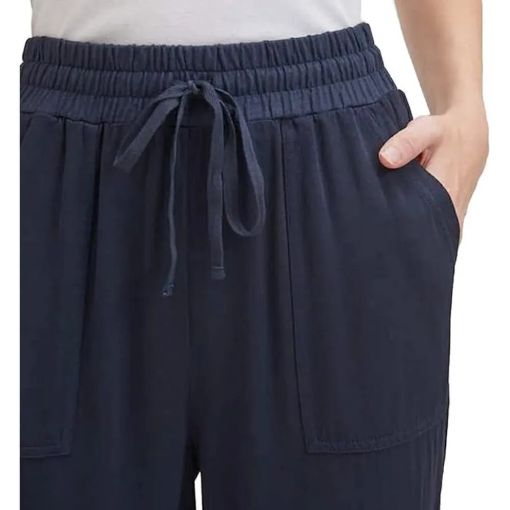 Splendid Pull-on Knit Jogger in Navy Blue High‎ Rise Drawstring Waist, Small - Image 5