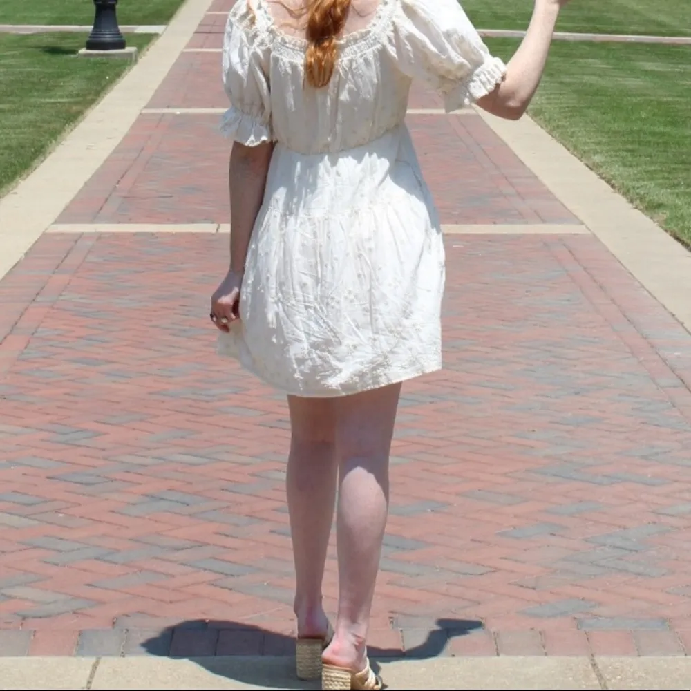 cream colored mini dress - Image 5