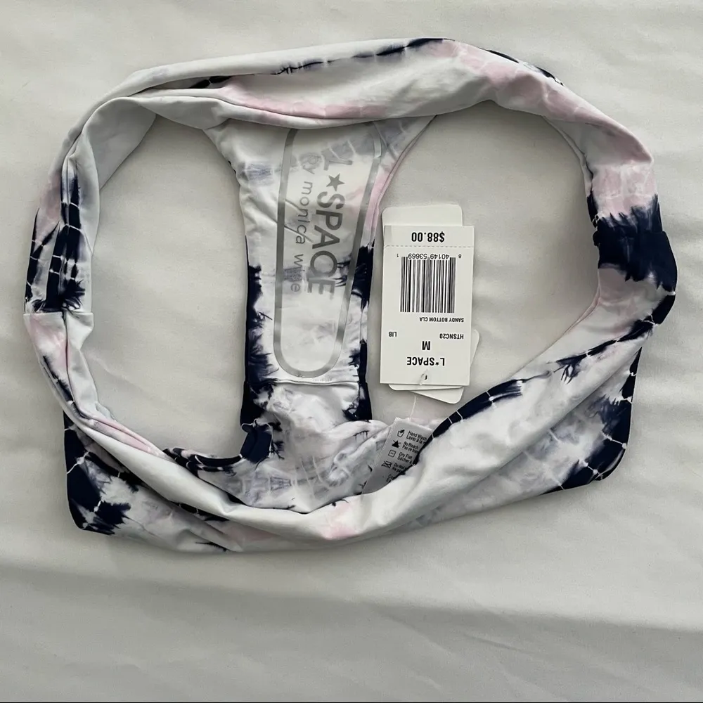 NWT L*SPACE Tie Die Sandy Bikini Bottom Classic Medium - Image 6