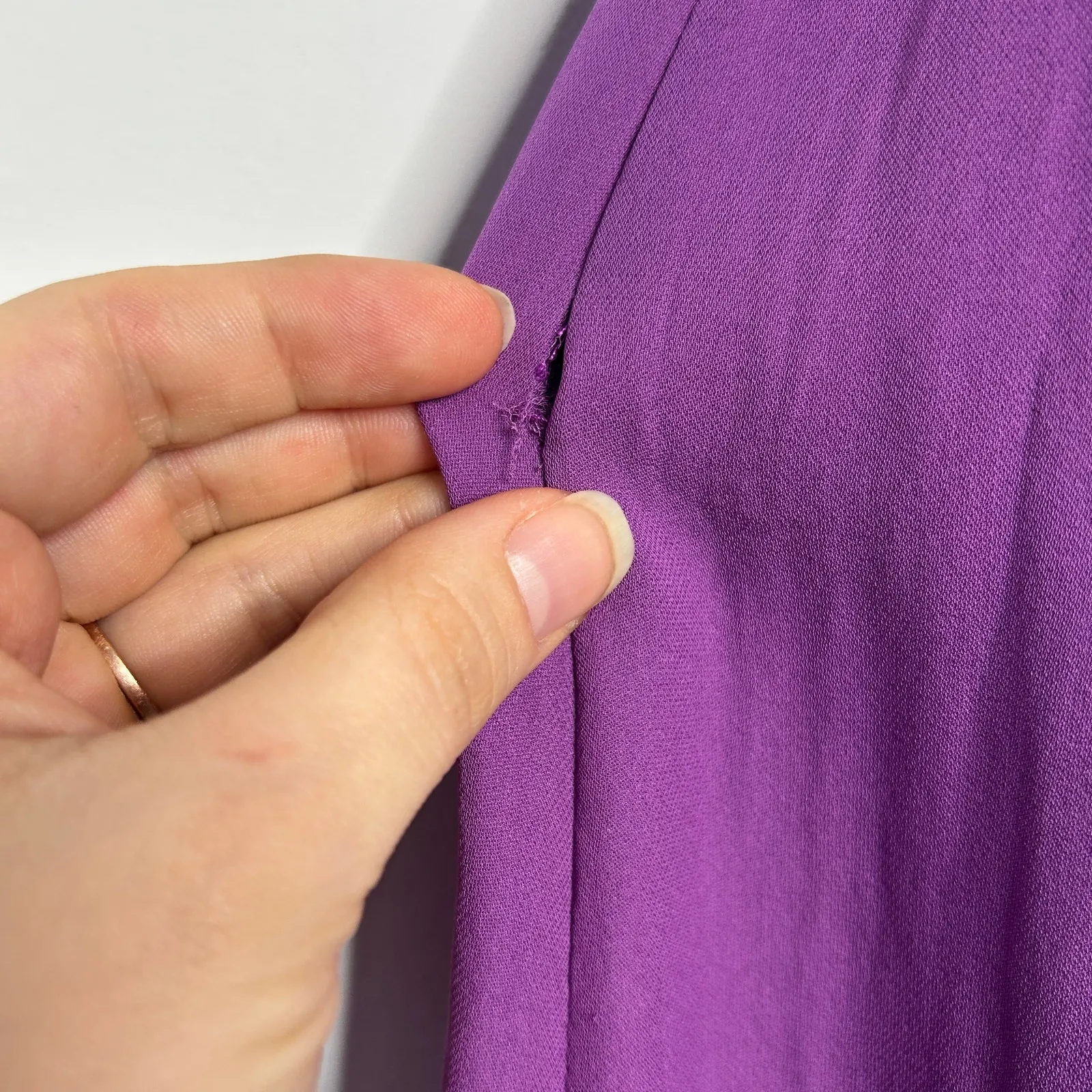 HAUTE HIPPIE Silk Dress Womens Size Small Purple Ruffle Feminine Spring Party - Image 11