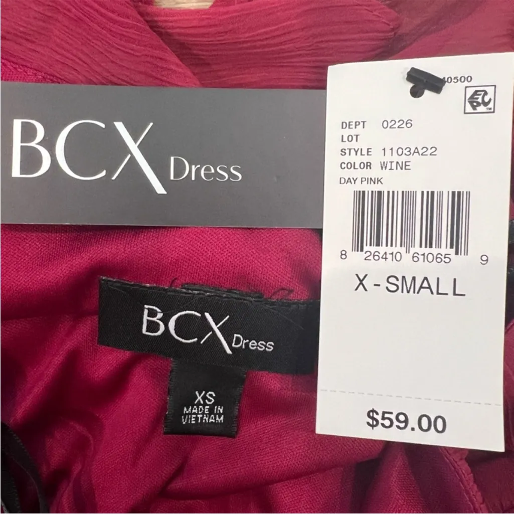 Maroon Cocktail Dress - Image 2