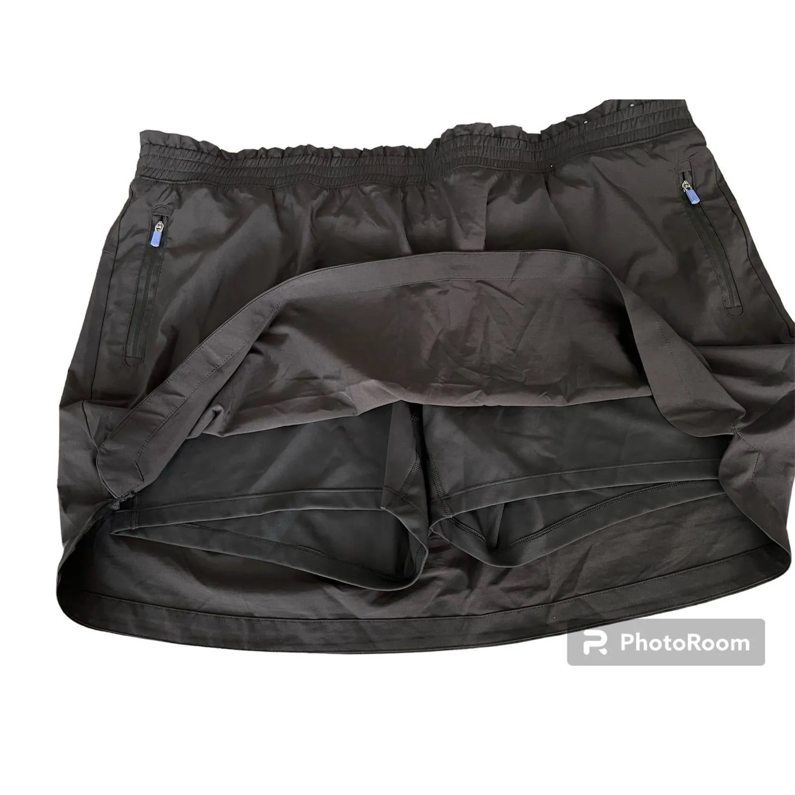 TEK GEAR Athletic Golf Skort‎ Plus Size 2X On Go Stretch Black Zip Pocket - Image 4