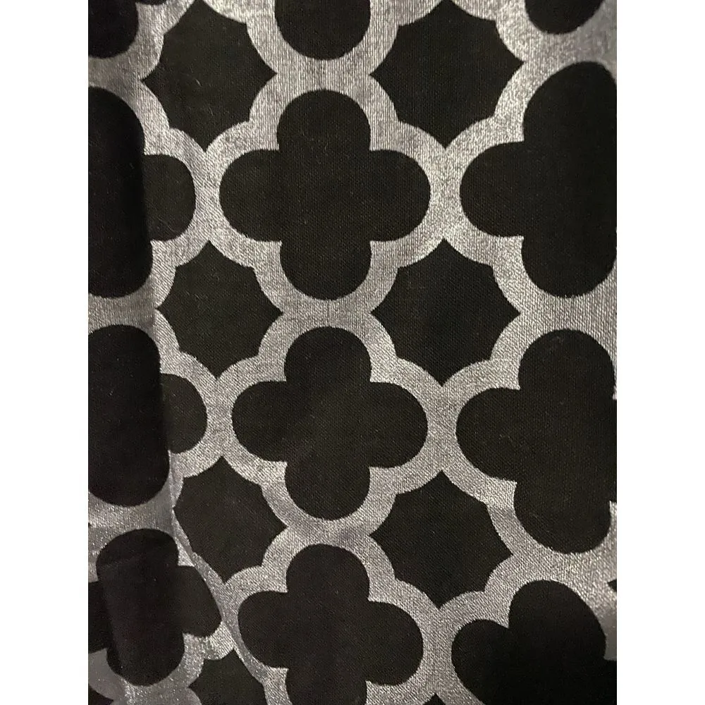 Lolly Wolly Doodle Sz Large Dress Geometric Design Half Sleeve Fit Flare - Image 4