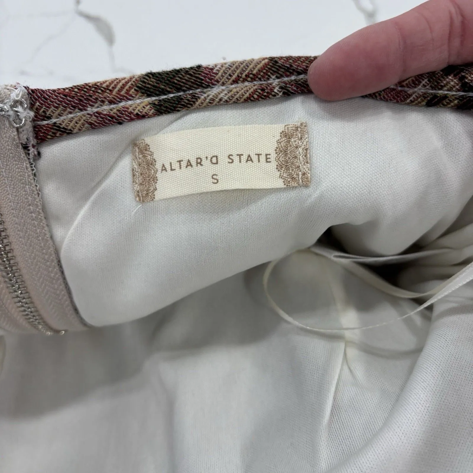 Altar’d State Corset Top Size Small Tapestry Tube Top Strapless Cropped Cottage - Image 5