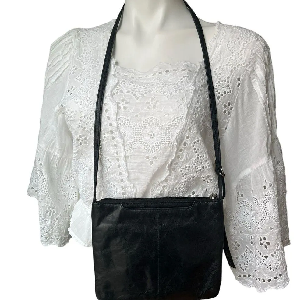 HOBO International Liza Perferated Laser Cut Leather Crossbody - Image 4