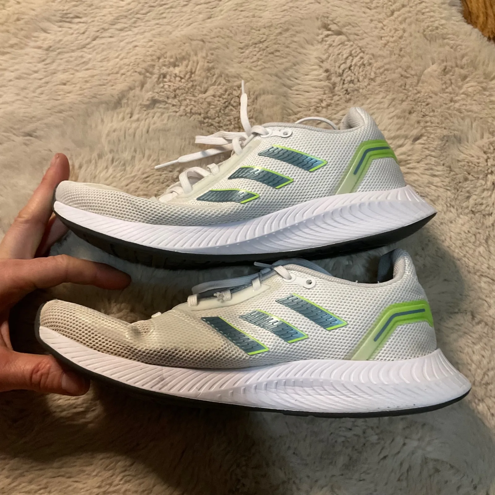 Adidas Runfalcon 2.0 Size 8 Running Shoes White Tennis Shoes‎ Athletic - Image 6