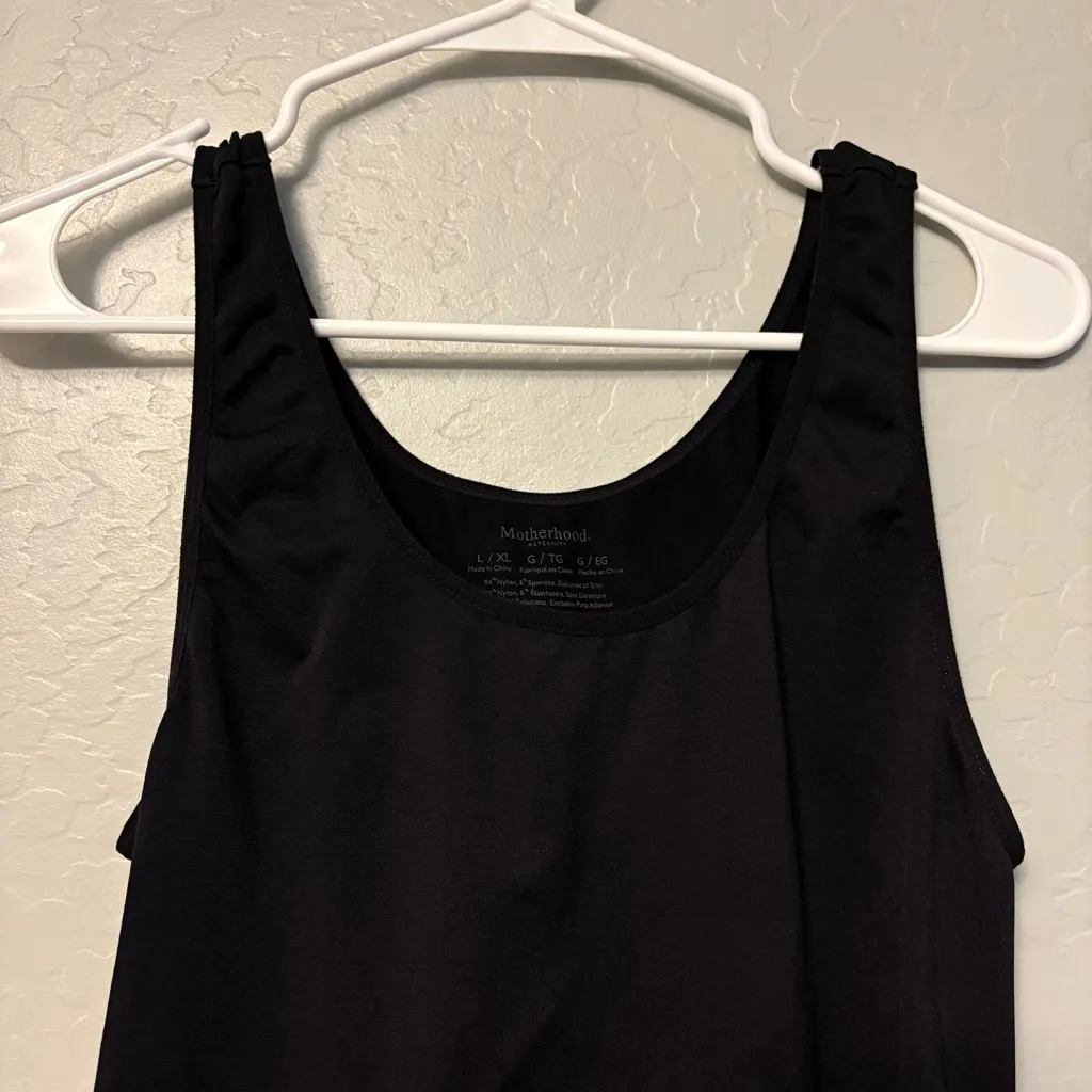 Motherhood Maternity black super stretchy maternity tank size large/x large - Image 2