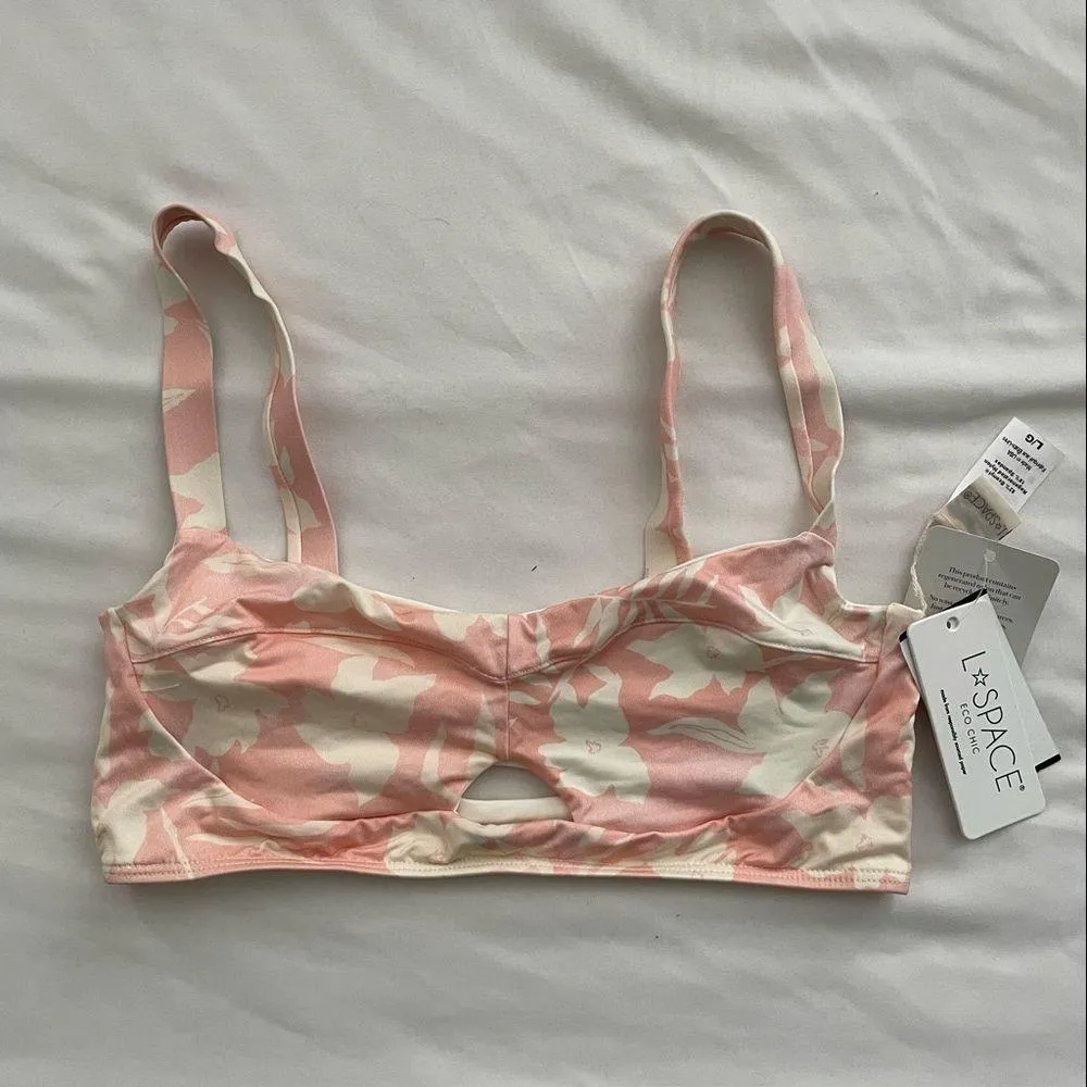 NWT L*SPACE Eco Chic Econyl Flora Top & Cabana Bitsy Bottom Bikini Set L/M - Image 8
