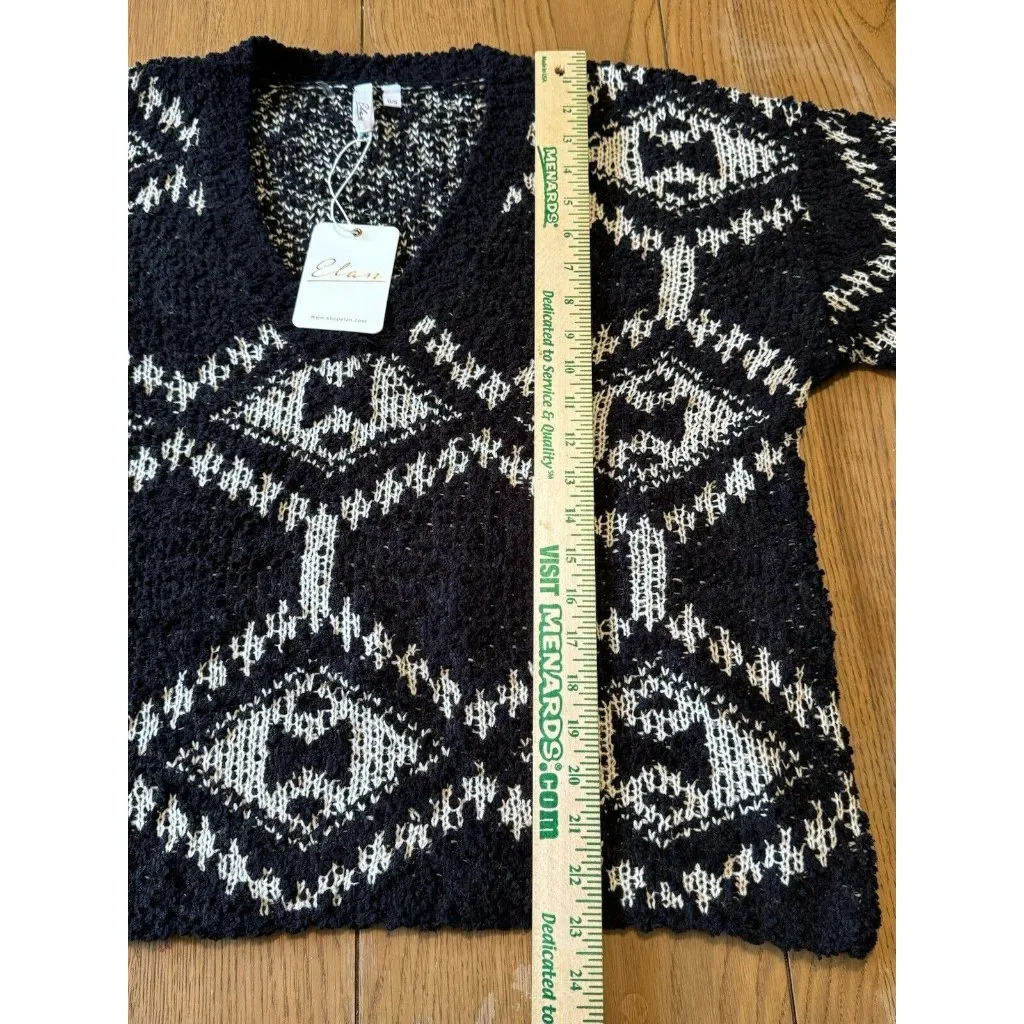 Elan Women Sweater‎ Super Soft Pullover Oversized Size OS Preppy Modern NWT - Image 3