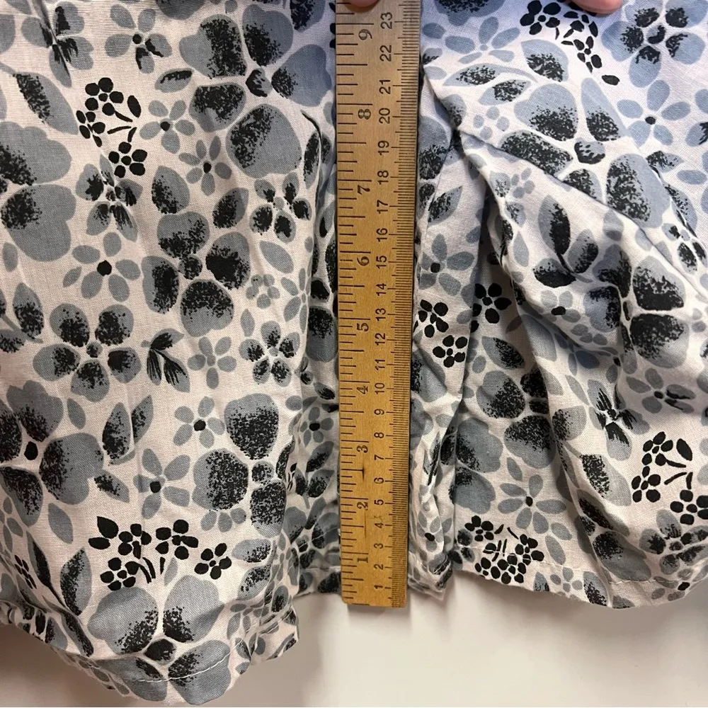 Vintage Blair Improved Living Blue/White Floral Romper Size Large - Image 10