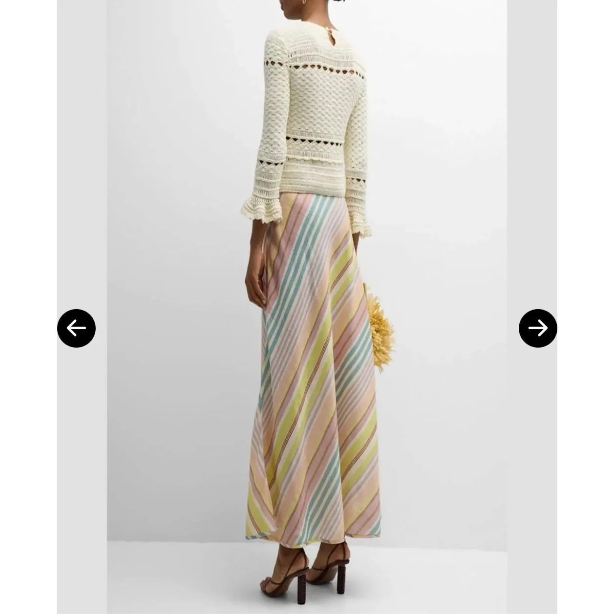 Zimmermann Waverly Crochet Crewneck Top Cream US 4 Size 0 NWT Resort Luxury - Image 5