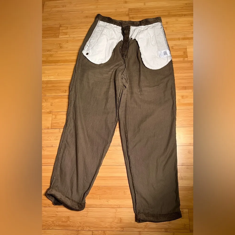 Eddie Bauer Women 100% Cotton High Rise Cuffed Brown Corduroy Pants,Casual|Sz:16 - Image 9