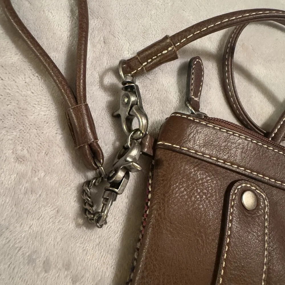 Blazin Roxx Womens Crossbody Belt Bag Savannah Studs Tapestry Purse Southwestern - Image 4