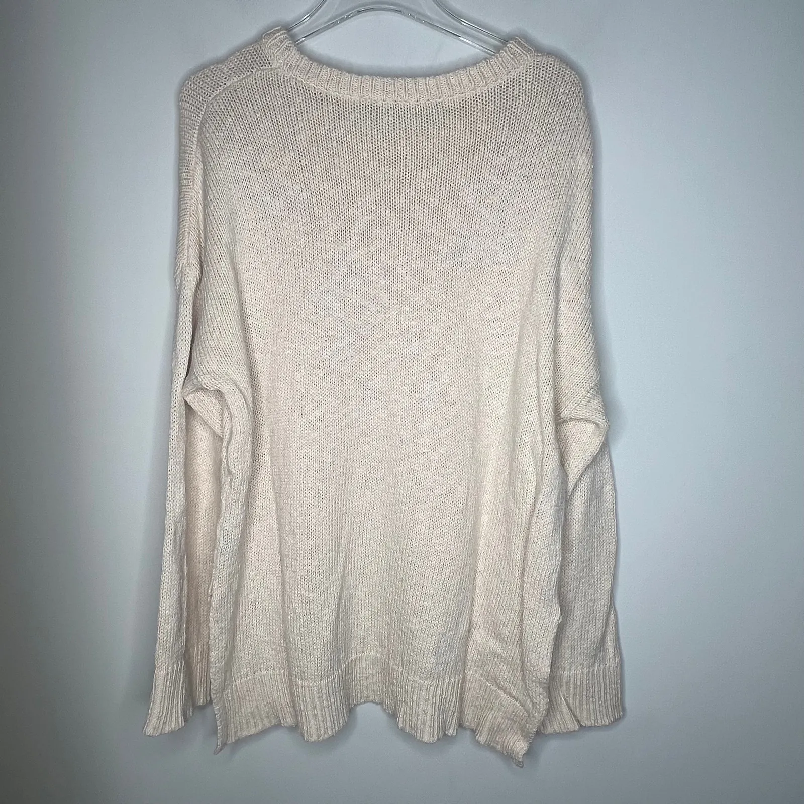 Jenni Kayne Cotton Linen Boyfriend Sweater Size XL - Image 6