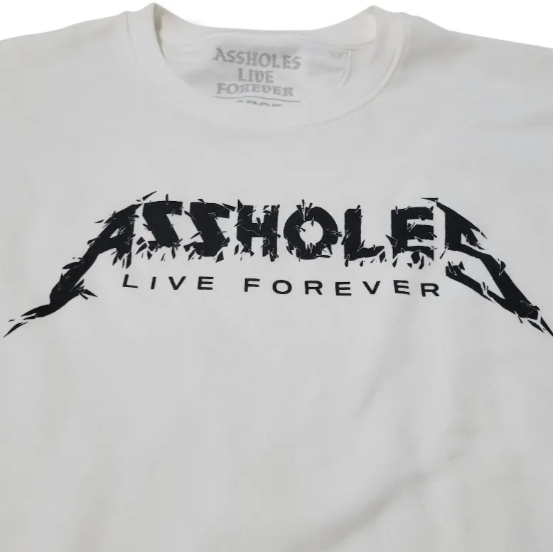 ALF Sweatshirt Size Large A$$holes Live Forever Sweatshirt New Without Tags NWOT White - Image 4