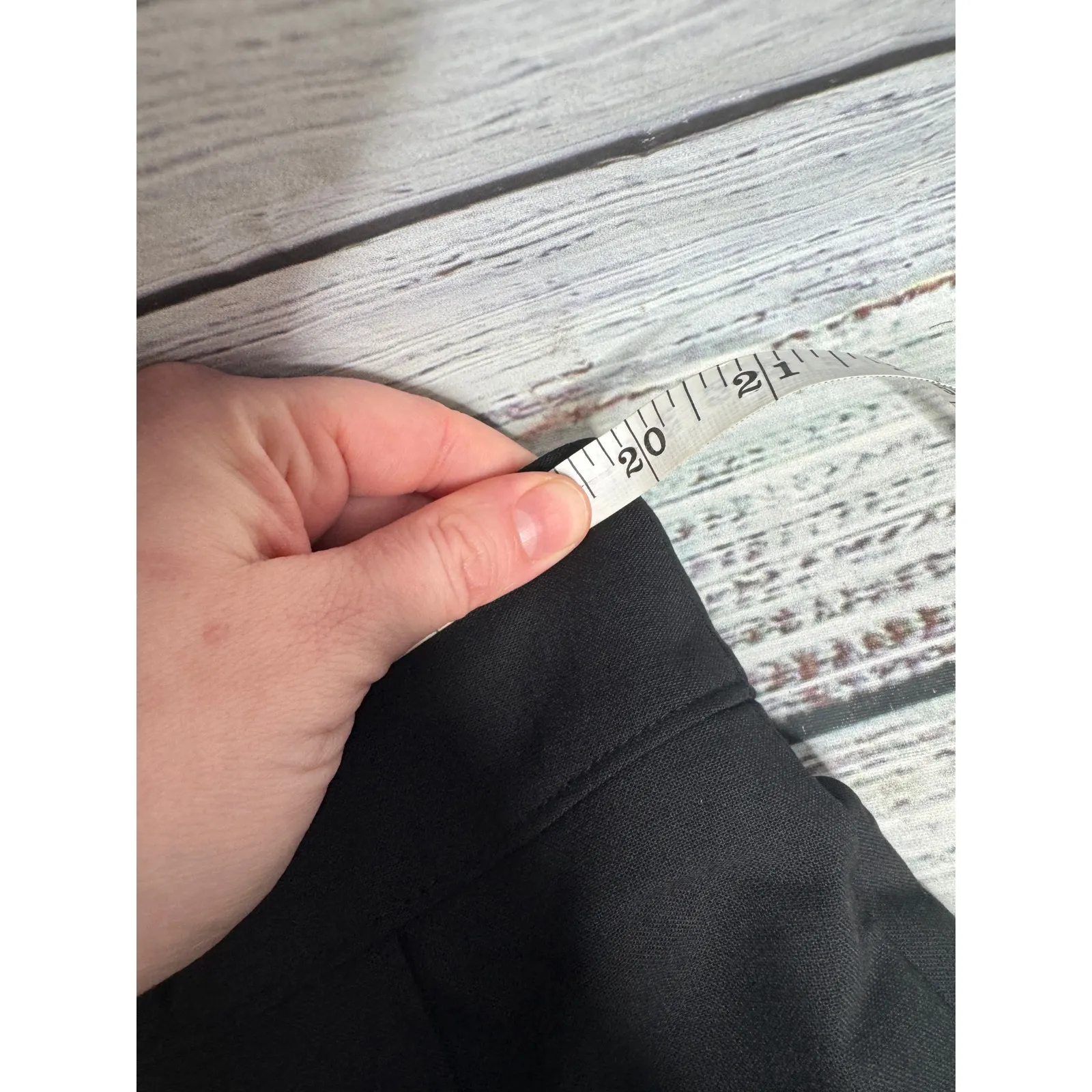 Lands End Avis Budget Jeff Banks Dress Pants Black Slacks Wool Blend 18 NWT - Image 6