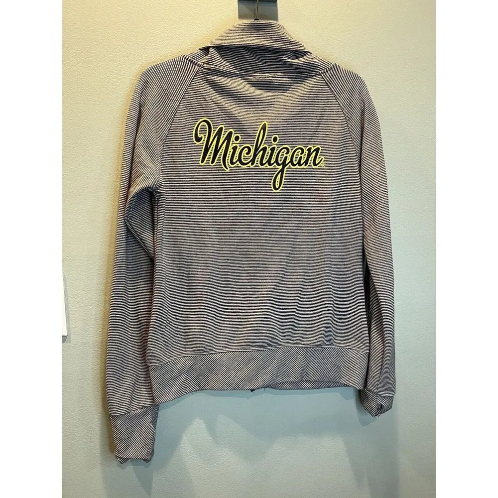 University Of Michigan Wolverines‎ Full Zip Up Jacket  Womens Large Colosseum - Image 4