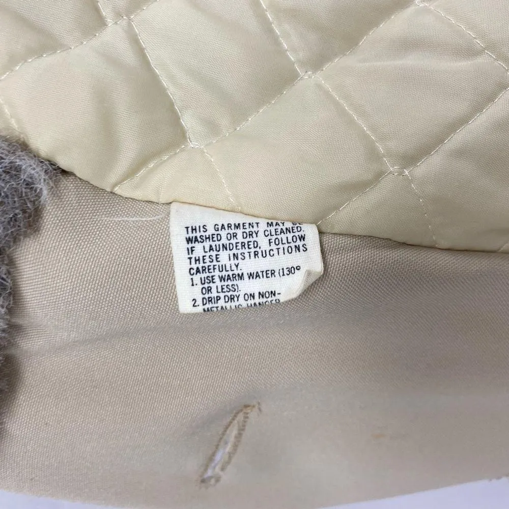 Vintage Faux Fur Trench Coat 16 - Image 7