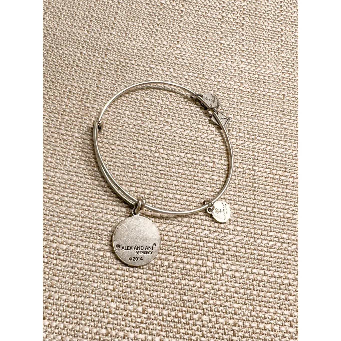 Alex and Ani Women's Celtic Knot Charm Bangle Bracelet Rafaelian Silver Finish - Image 3