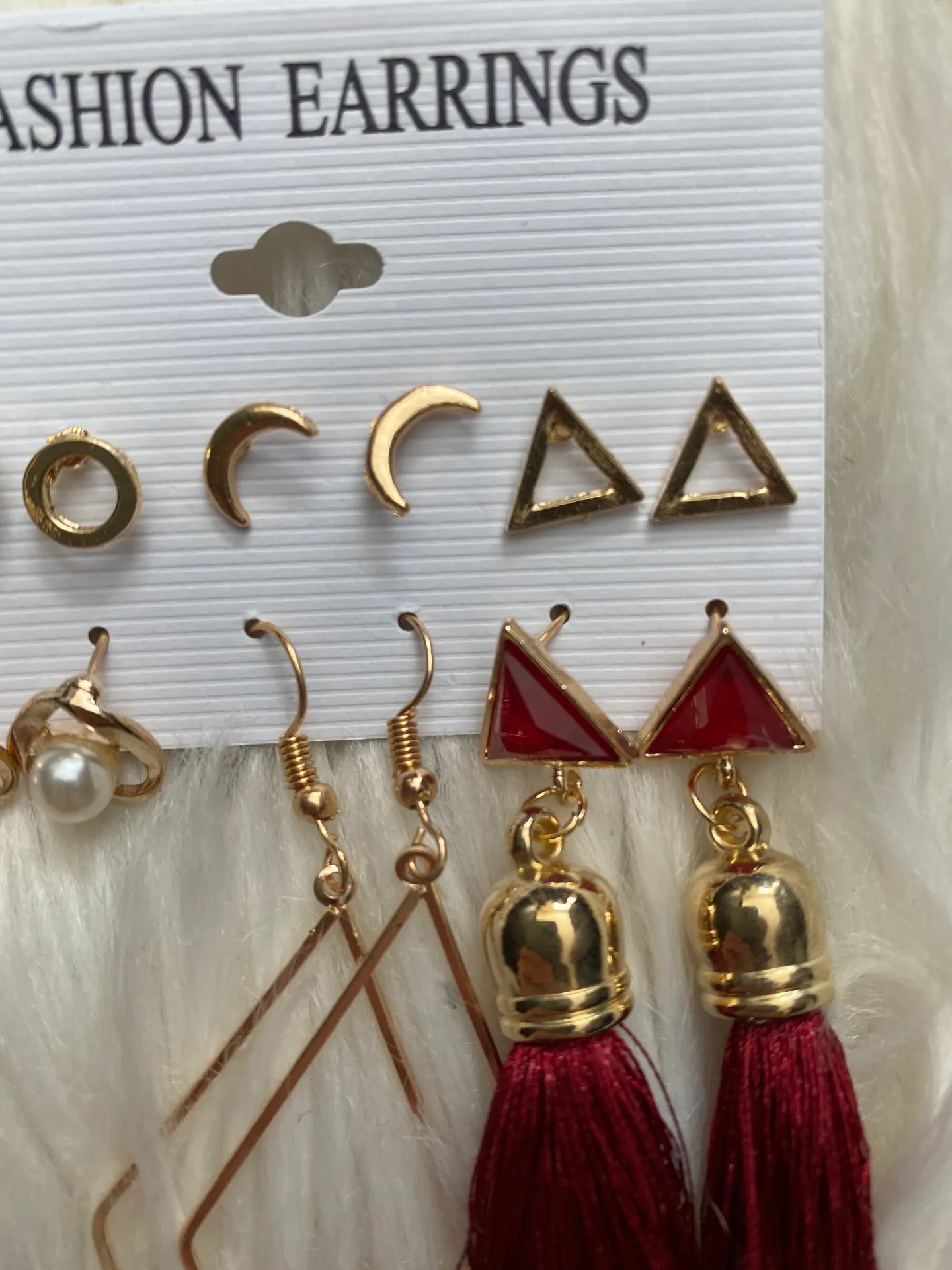 Six Pair Earring Bundle Gold - Image 2