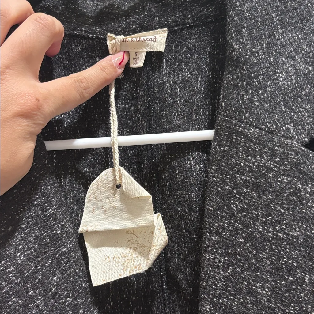 Hem & Thread  Black Belted Coat - Image 2