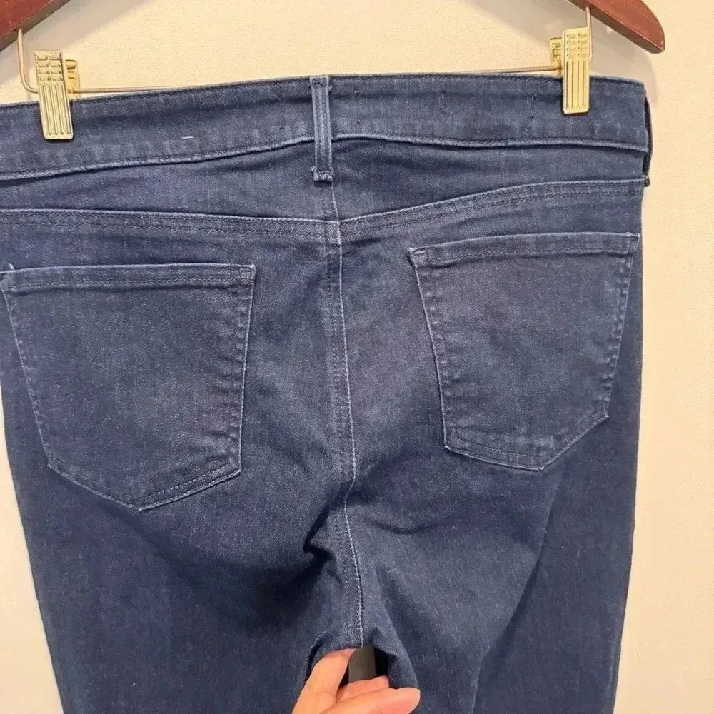 NYDJ Marilyn Straight Lift Tuck Technology Dark Wash Stretch Jeans Women's 12 - Image 4