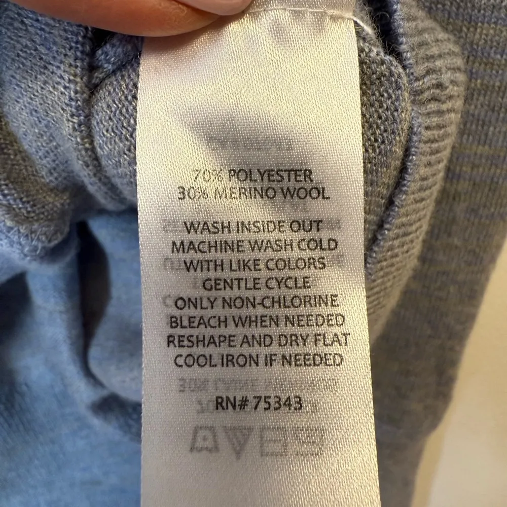 Akini Wool Blend Pullover Drawstring Cowl Neck Oversized Fit Women’s Size XL - Image 9