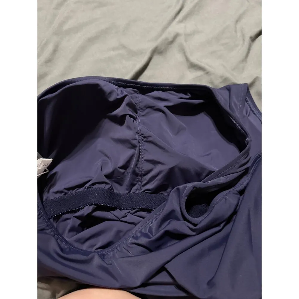 NWT Andie‎ Swim Size XXXL Navy Blue Nantucket One Piece One Shoulder Plus Size - Image 4