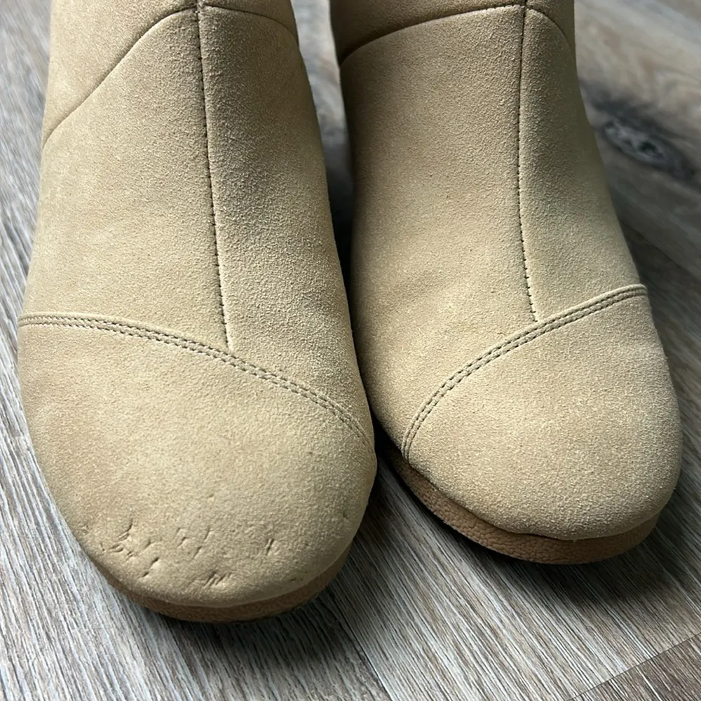 Tom’s Tan Wedge Ankle Boots Size 7 - Image 15