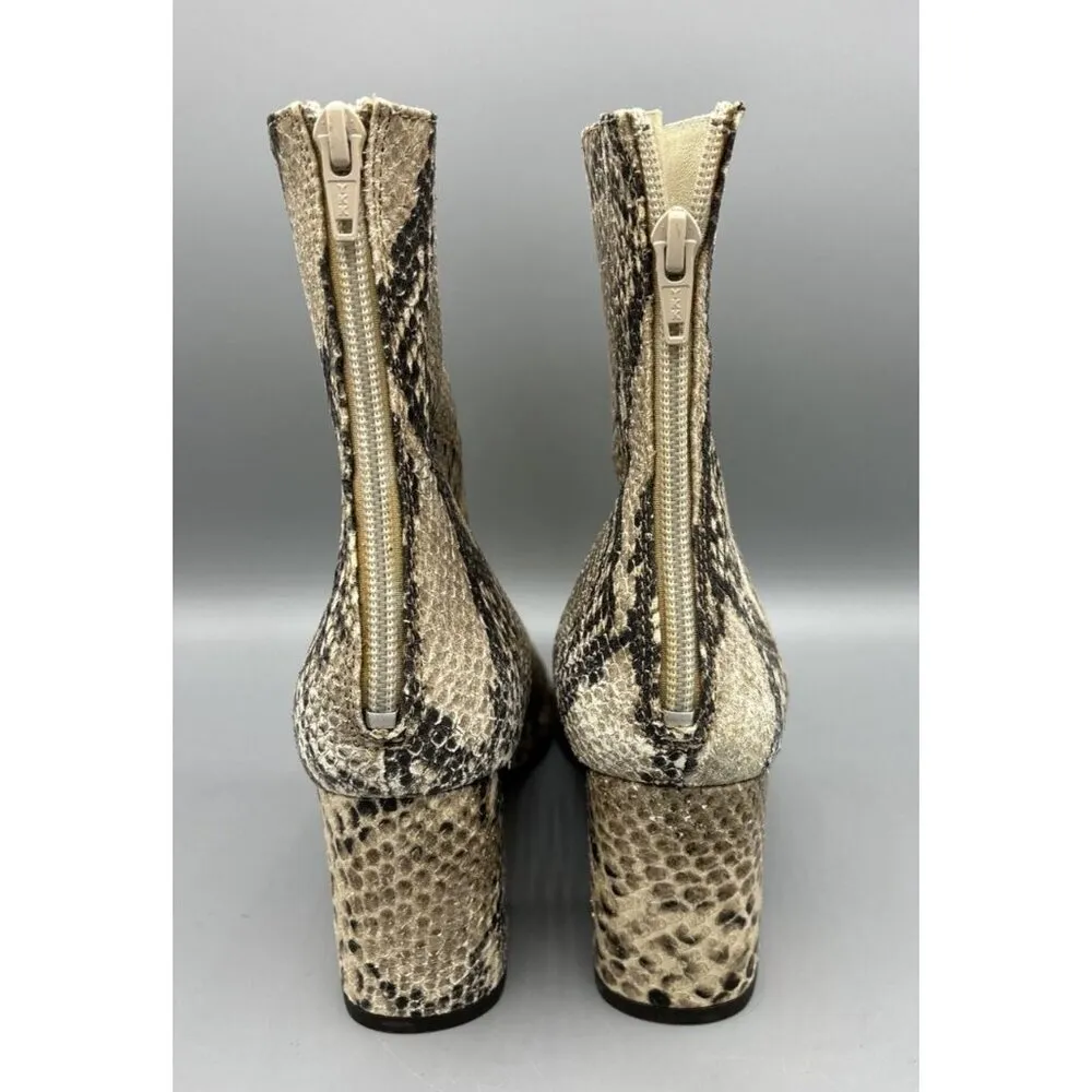 Free People Snake Skin Reptile Block Heel Women’s Boots Size‎ 37 - Image 3
