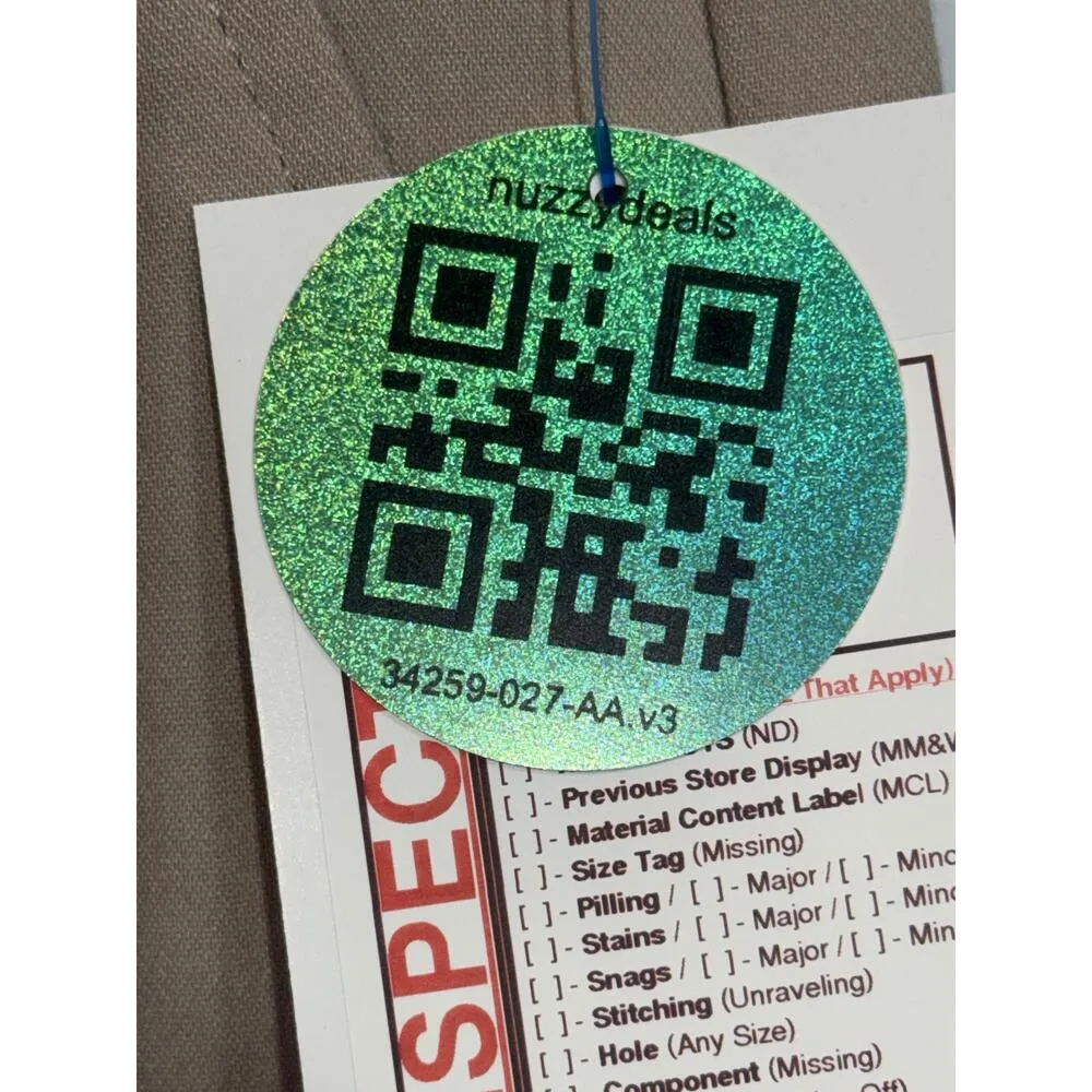 Abercrombie & Fitch Khaki Pleated High Waisted Straight Trousers Pants Size 28 6 - Image 7