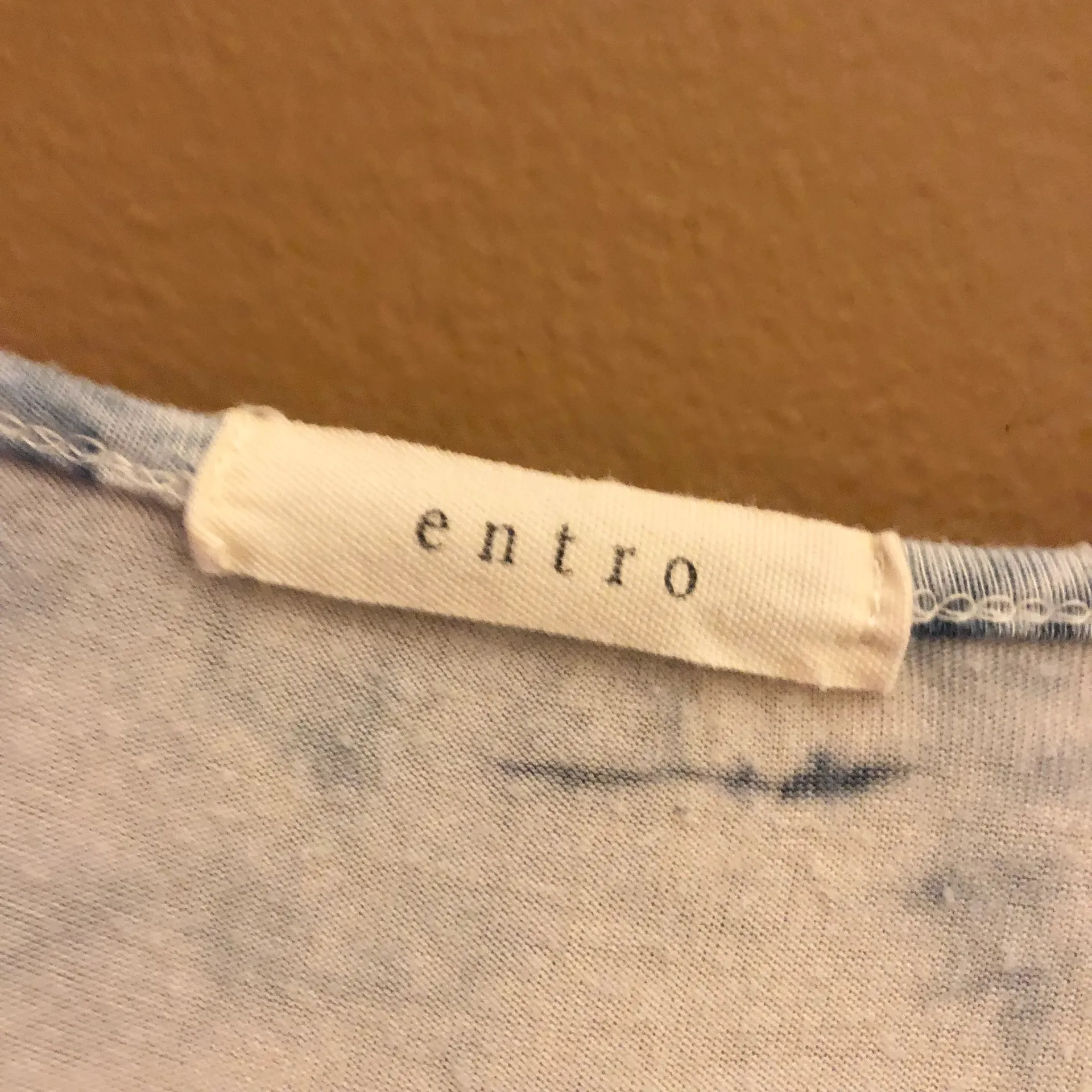 Urban Outfitters Entro Long Sleeve Tie Dye Fringe Shirt Blue Large - Image 3