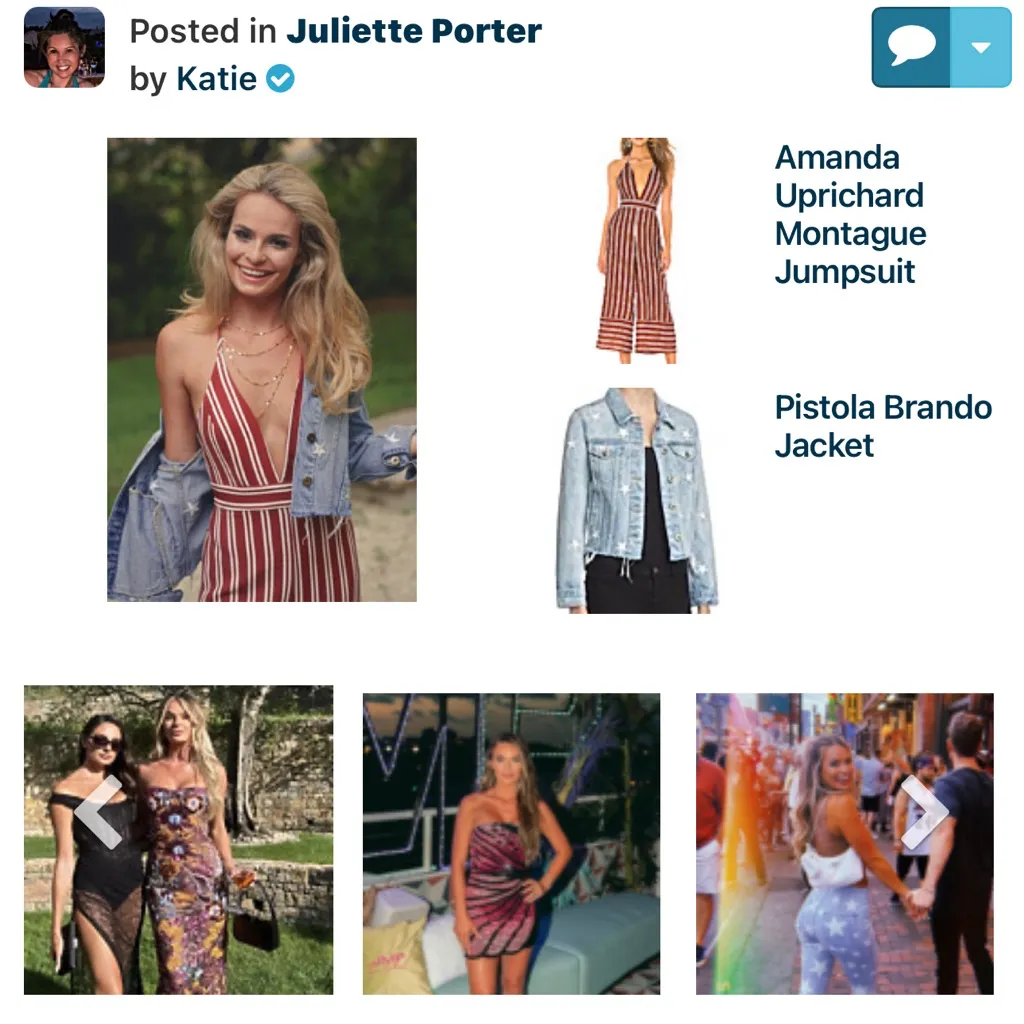 Amanda Uprichard Striped Halter Wide Leg Jumpsuit Sz S ASO Juliette Porter - Image 4