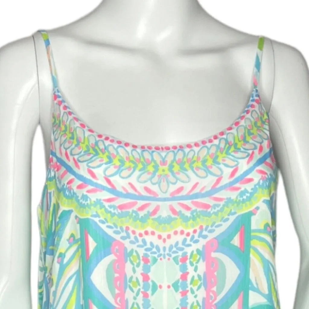 Lilly Pulitzer Dress Women Small Winni Midi Colorful‎ Tropical Sleeveless Preppy - Image 5