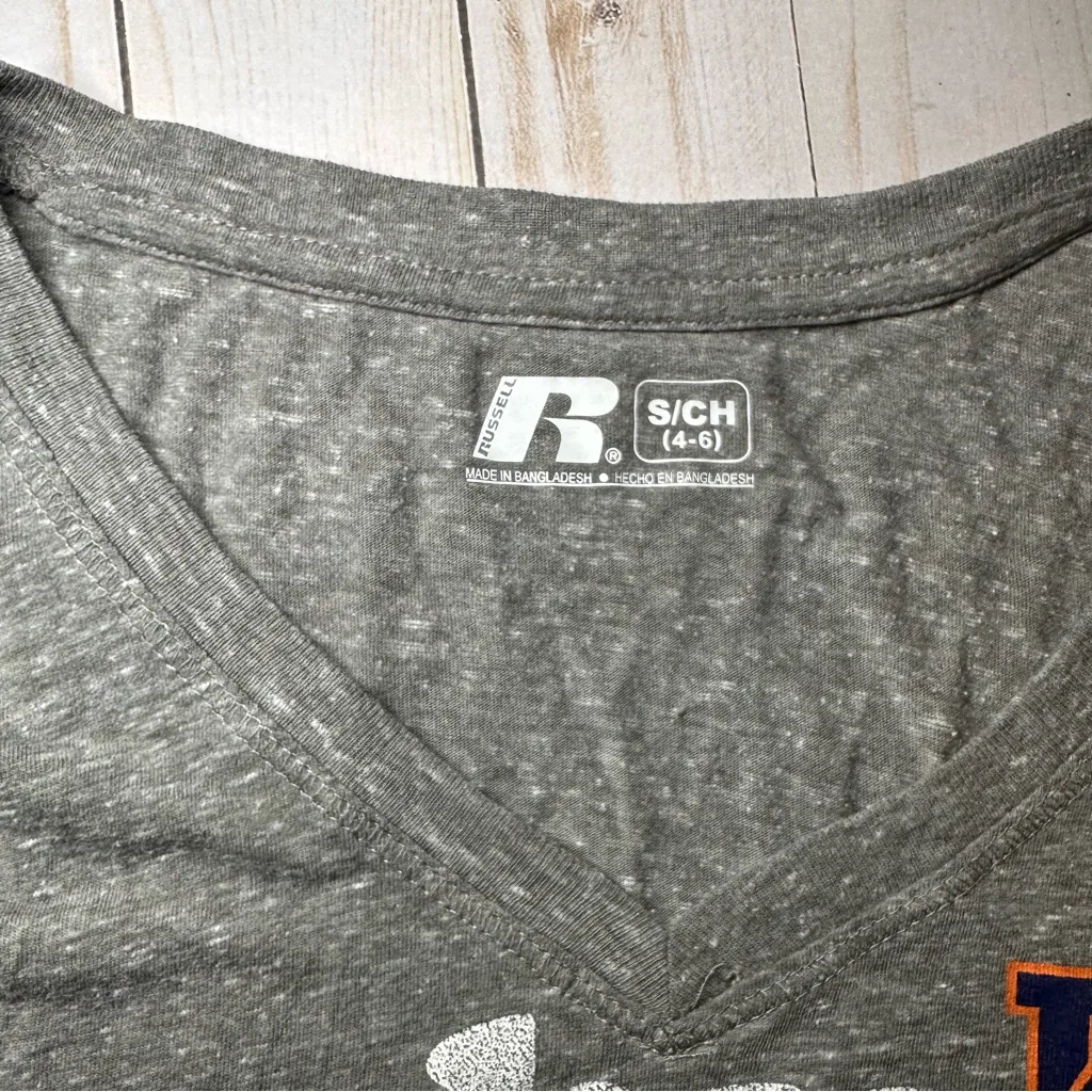 Auburn University Gray V-Neck T-Shirt - Image 3