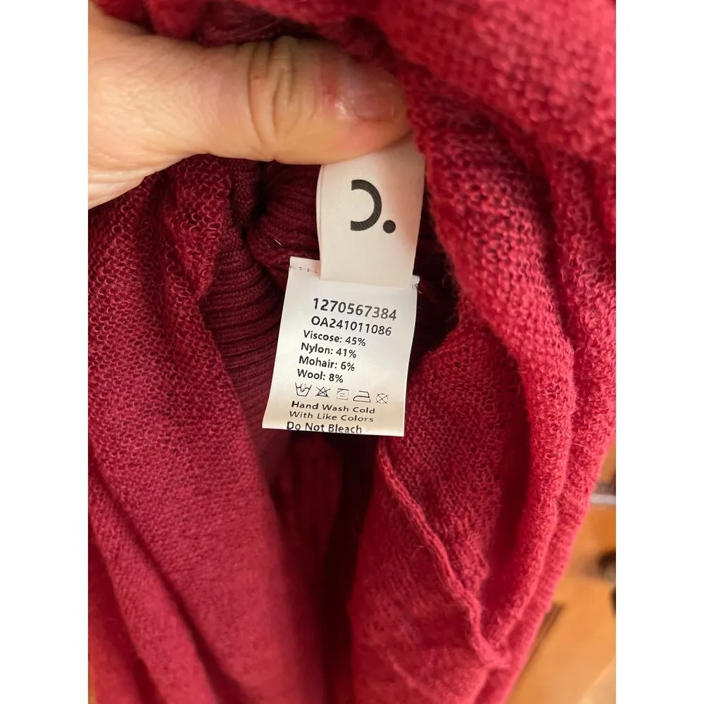 Commence pleated panel sweater dress XL Red - Image 4