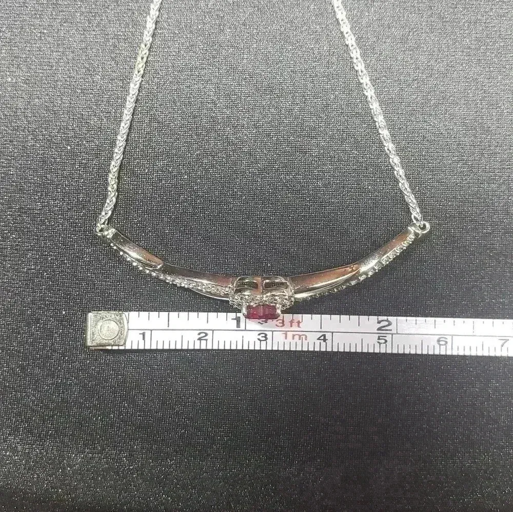 Bolo Bracelet Lab-Created Ruby Sterling Silver - Image 5