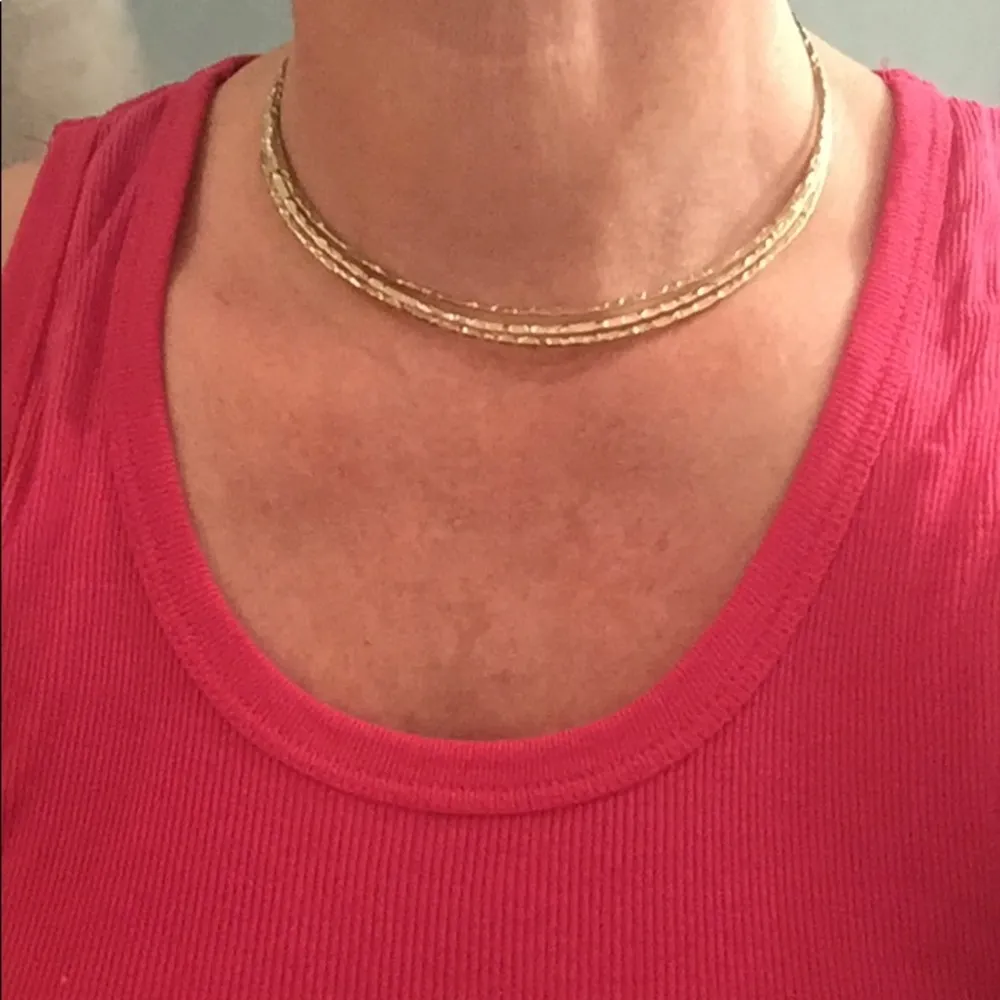 Tri color collar necklace - Image 3