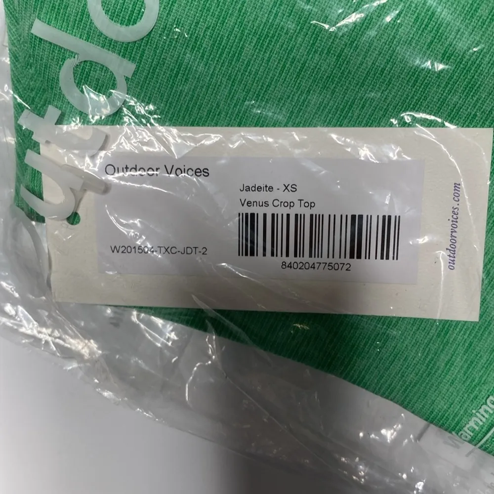 Outdoor Voices Venus Crop Top Jadeite Size XS - Image 4