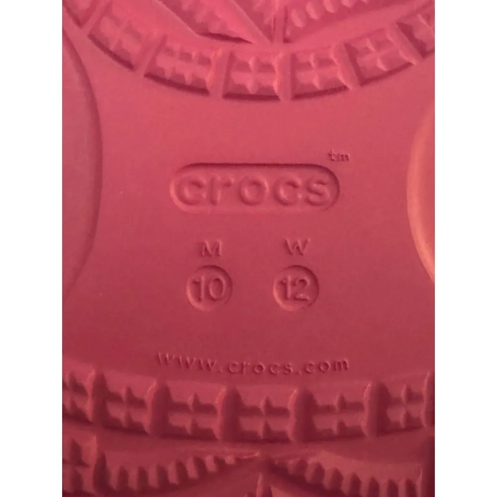 CROCS CLASSIC OMBRE ADULT SLIDE SANDELS M10/W12 Pink Two Straps Comfort Slip On - Image 10