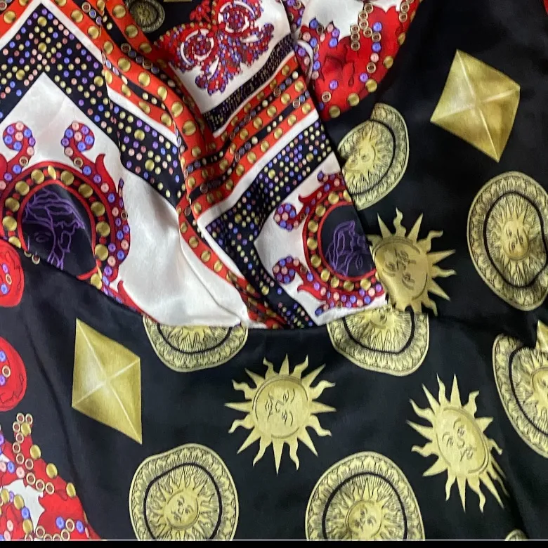 VINTAGE 90s Gianni Versace Barocco Sun & Medusa Halter Top - Image 7