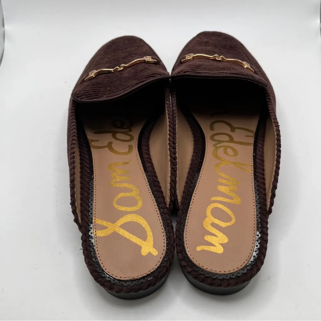 NWOB Sam Edelman Linnie Women's Brown Cordoroy Mule 10.5 - Image 6